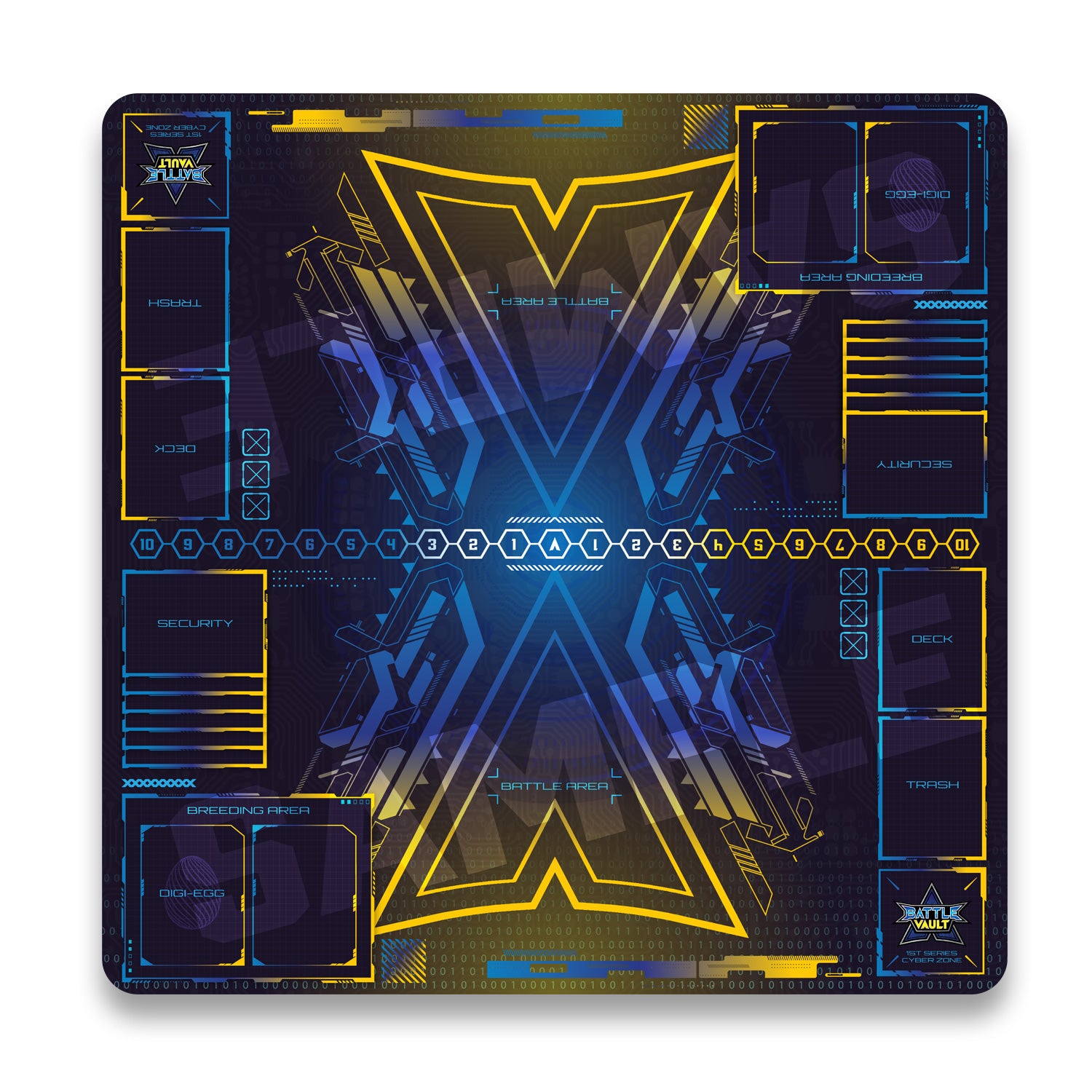 BATTLE VAULT 1st Series - Cyber Zone 2-Player Playmat BATTLE VAULT 1st Series - Cyber Zone 2-Player Playmat