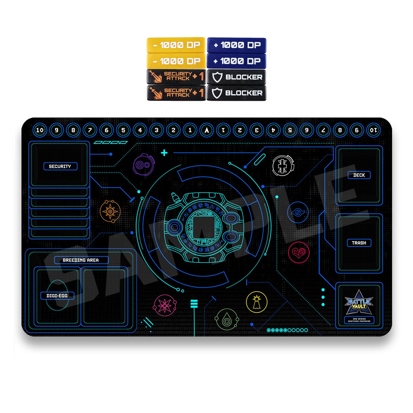 Destined Partners 1P Playmat and Counter Bundle