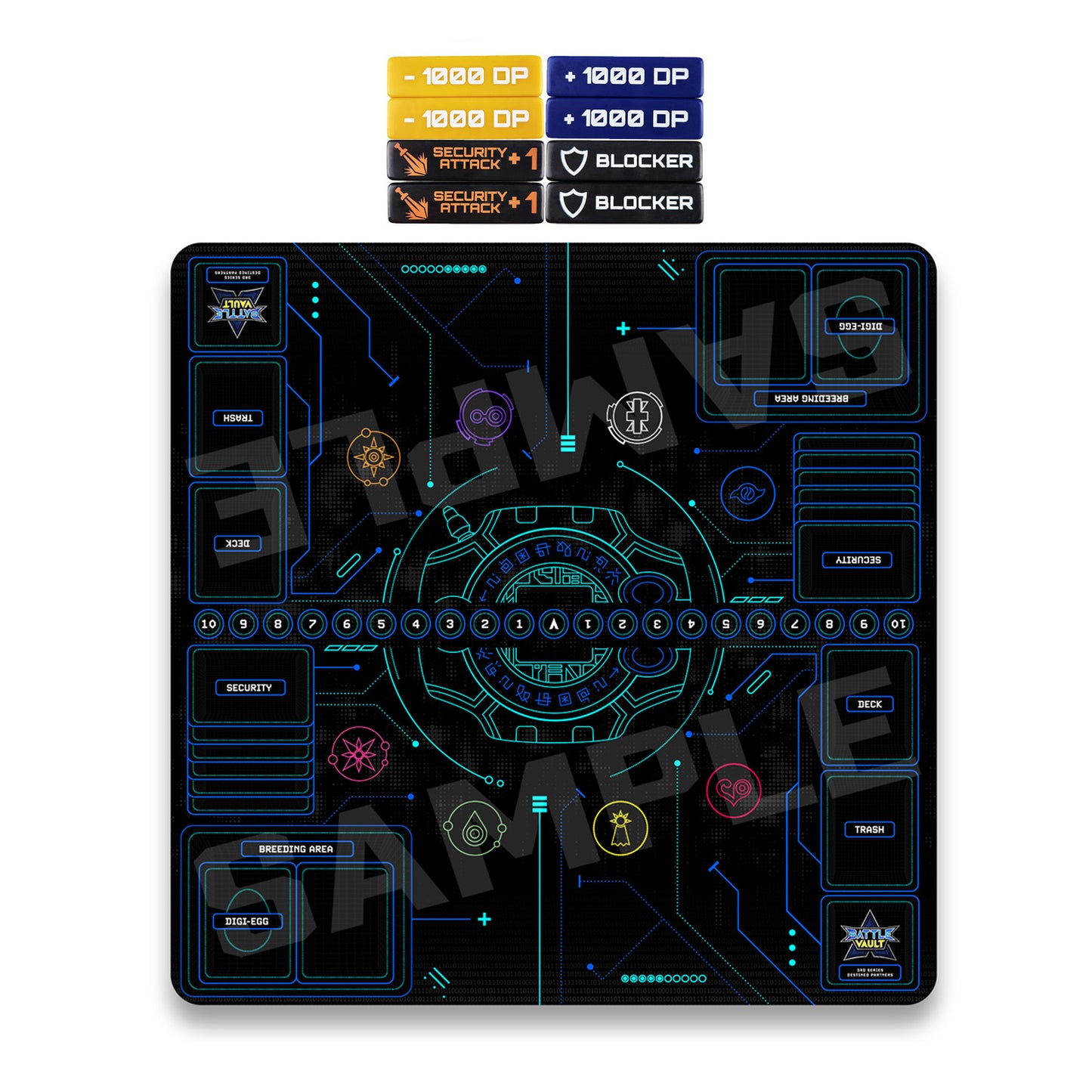 Destined Partners 2P Playmat and Counter Bundle