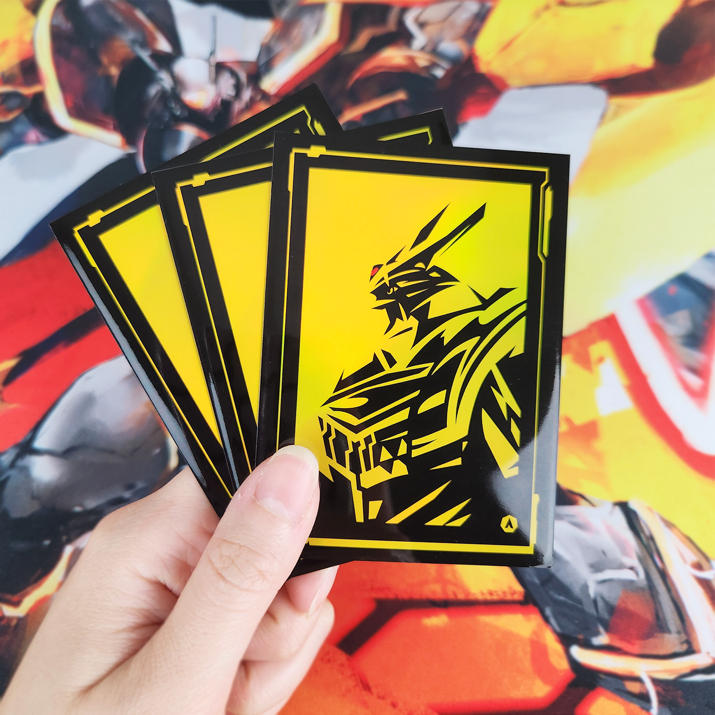 Draconic Blade holographic sleeves.
