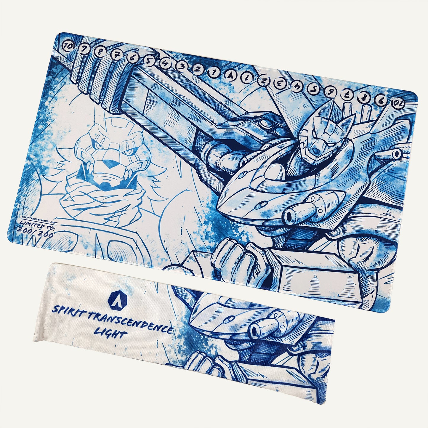 Spirit Transcendence Light Playmat and Canvas Bag.