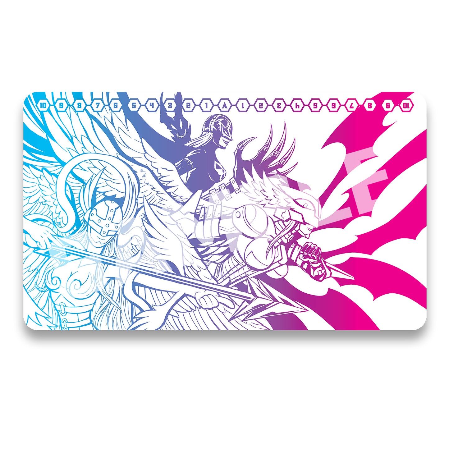 Twilight Angel 1 Player Playmat for TCG card game players.