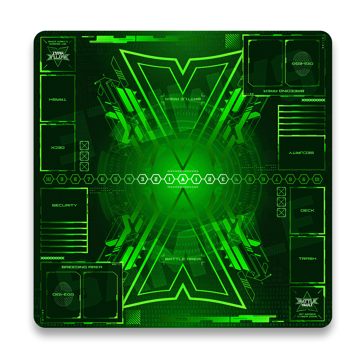 BATTLE VAULT 1st Series - Cyber Zone 2-Player Premium Playmat