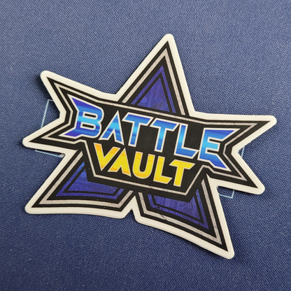 BATTLE VAULT matte sticker, decorate binder, notebook, deck boxes