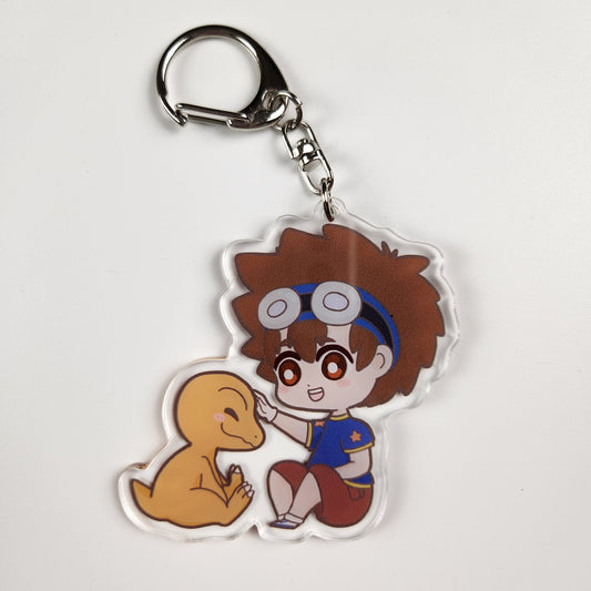 Partners of Courage keychain for TCG collectors.