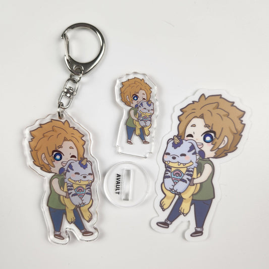 Partners of Friendship Humble Bundle with stickers, keychains and acrylic stands.