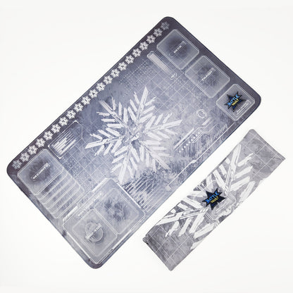 Winter Themed 1 Player PlayMat Black with Bag