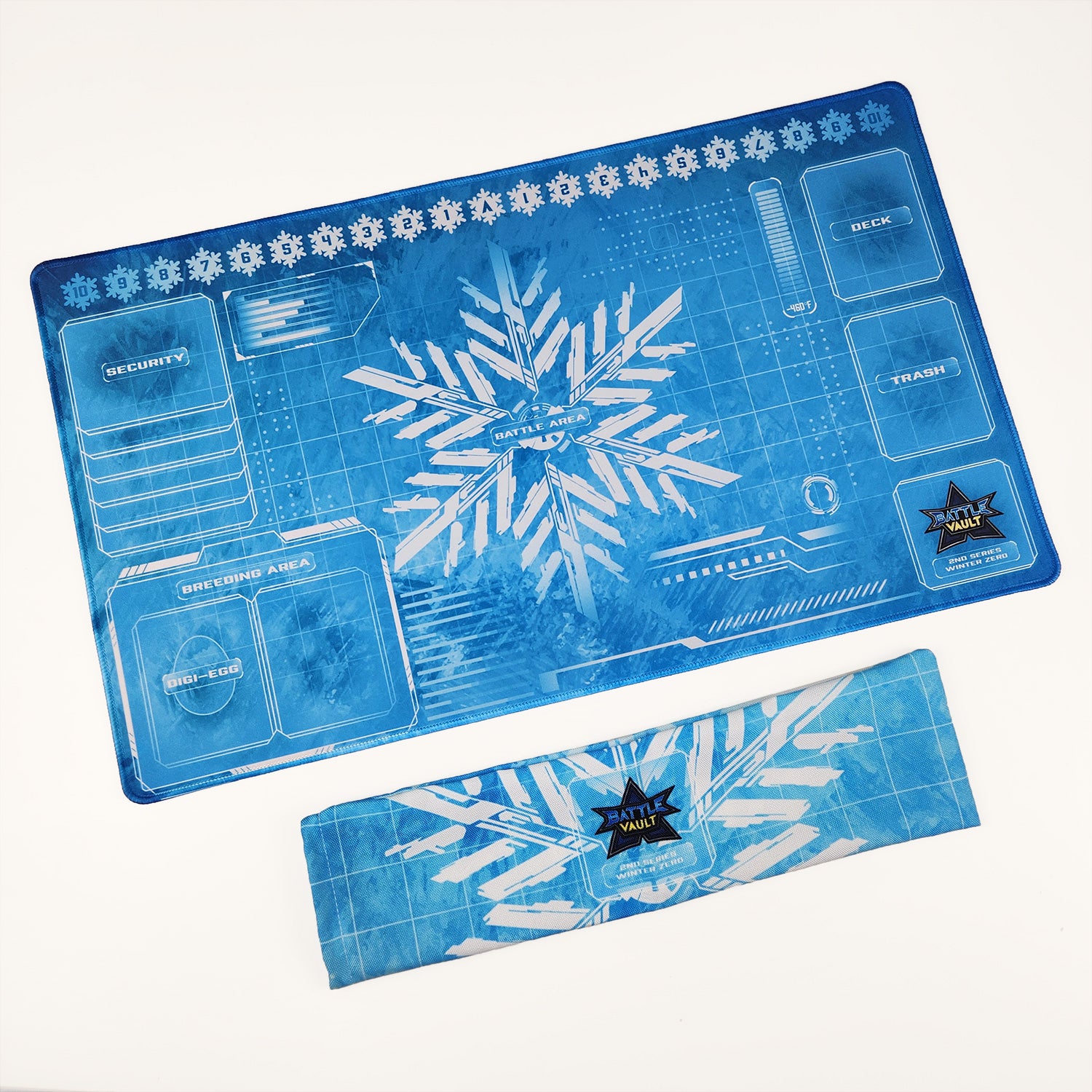 Winter Themed 1 Player PlayMat Ice Blue