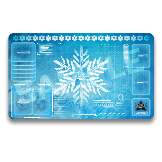Winter Collection Icy Blue Premium 1 player playmat
