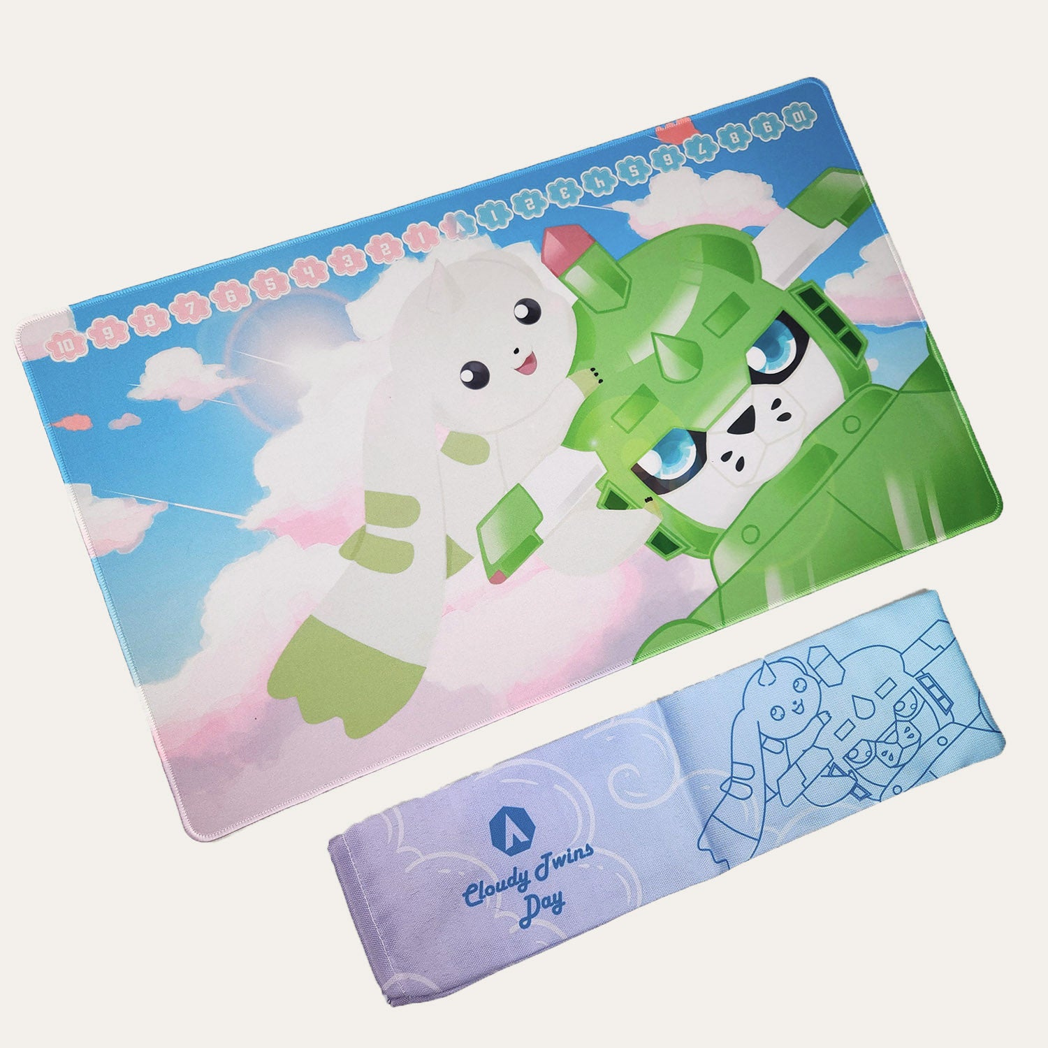 Cloudy Twins Playmat and Bag