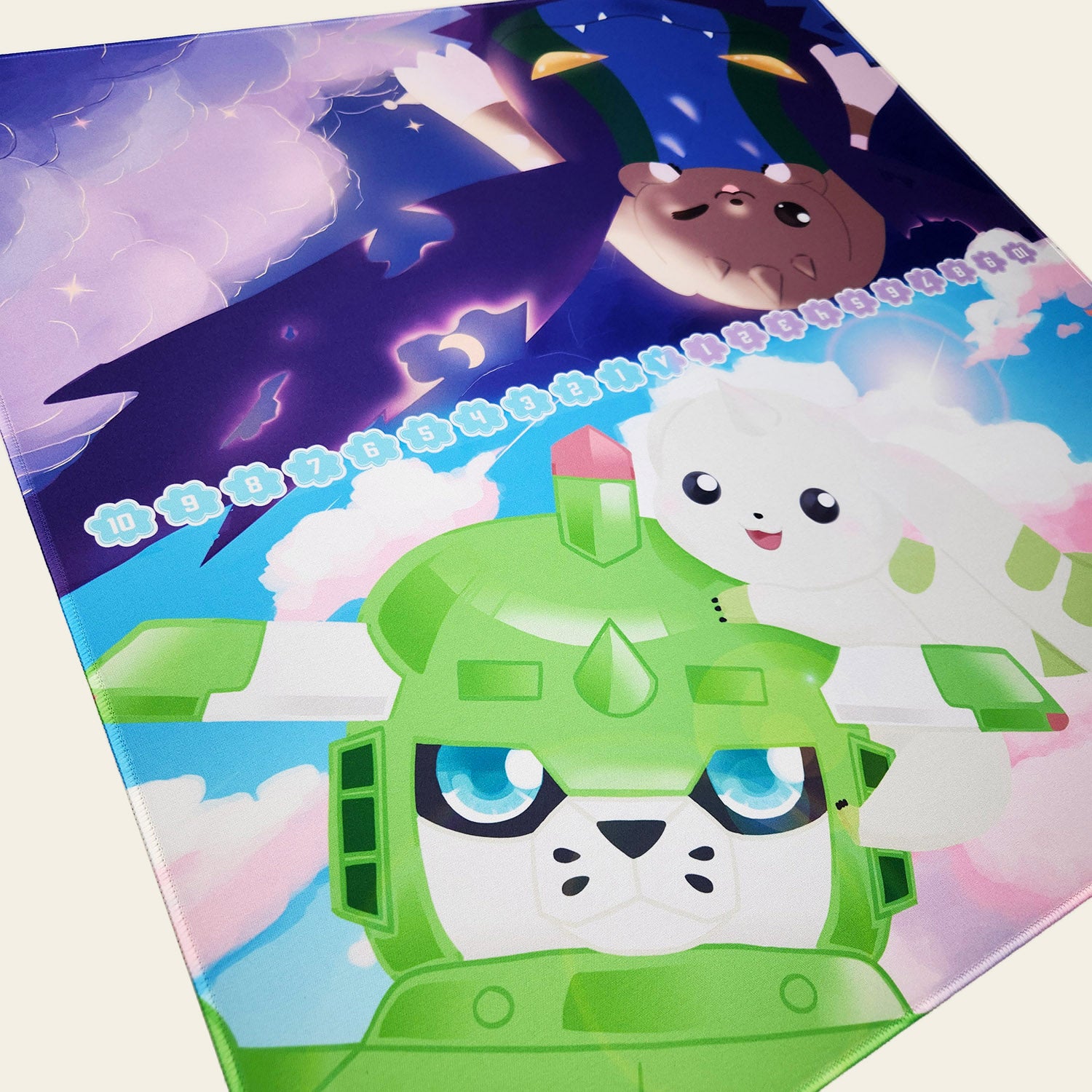 Cloudy Twins 2-Player Playmat