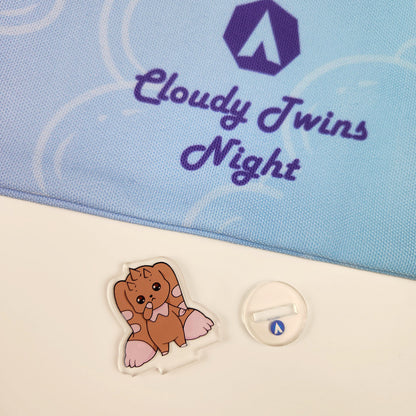 Cloudy Twins Brown Bunny Memory Marker