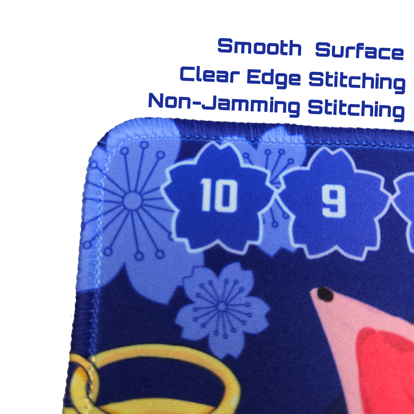 Premium Playmat with smooth surface and clear edge stitching.