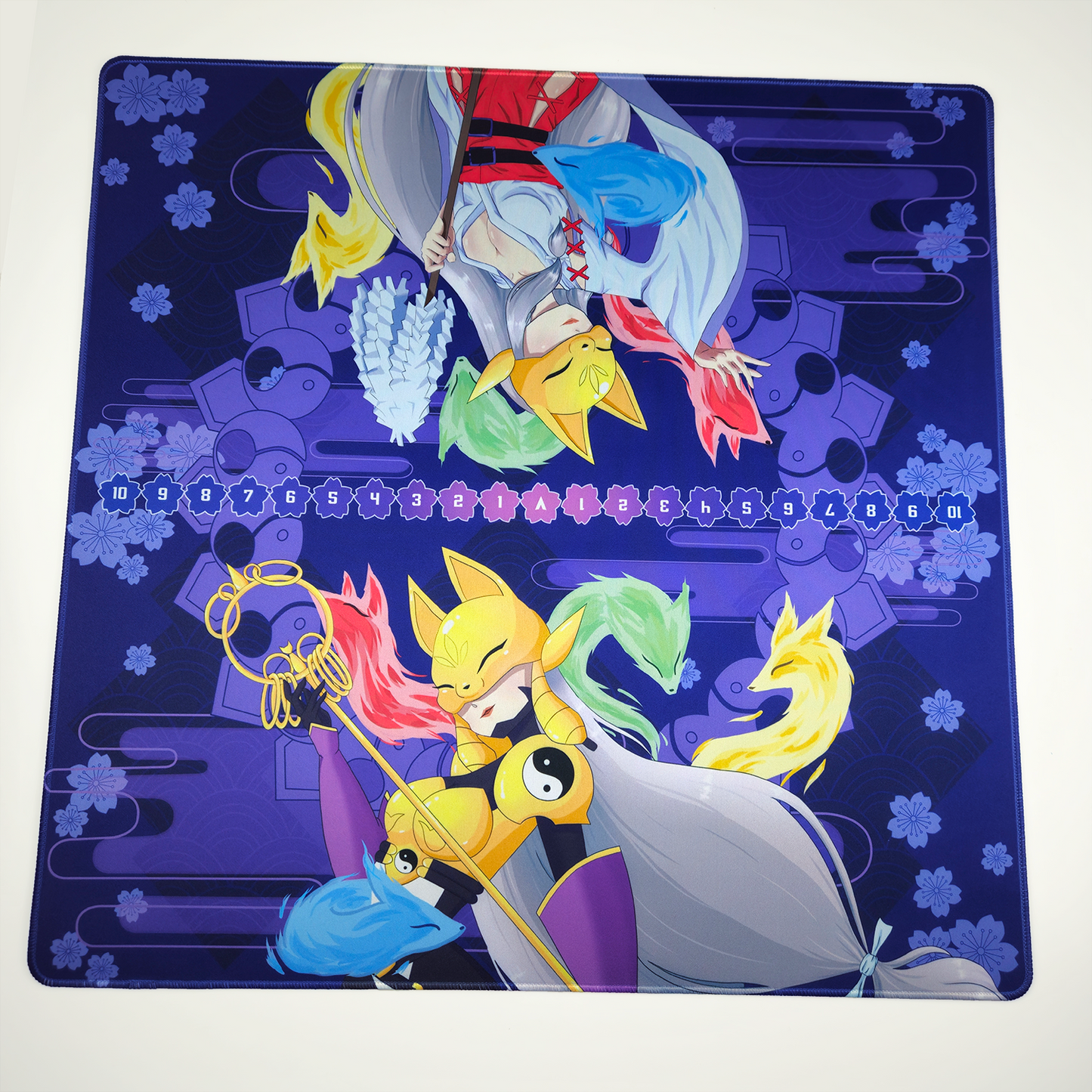 Fox Blossom 2-Player Premium Playmat.