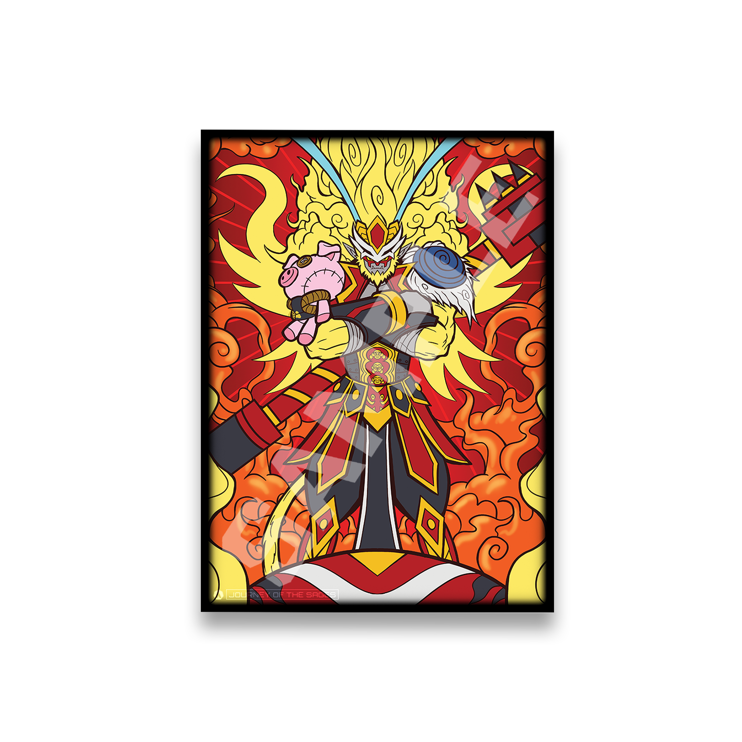 Journey of the Sage 60 Pc Sleeves with vibrant holographic foil. 