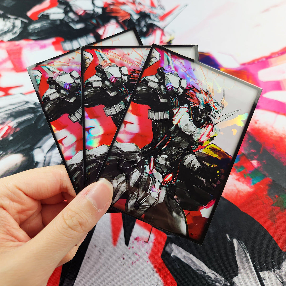 OnyX Burst Sleeves Holographic Foil 60 pc Standard
