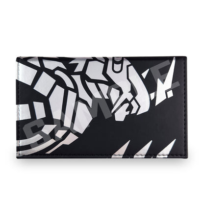 Onyx Burst Deckbox with silver foil artwork.