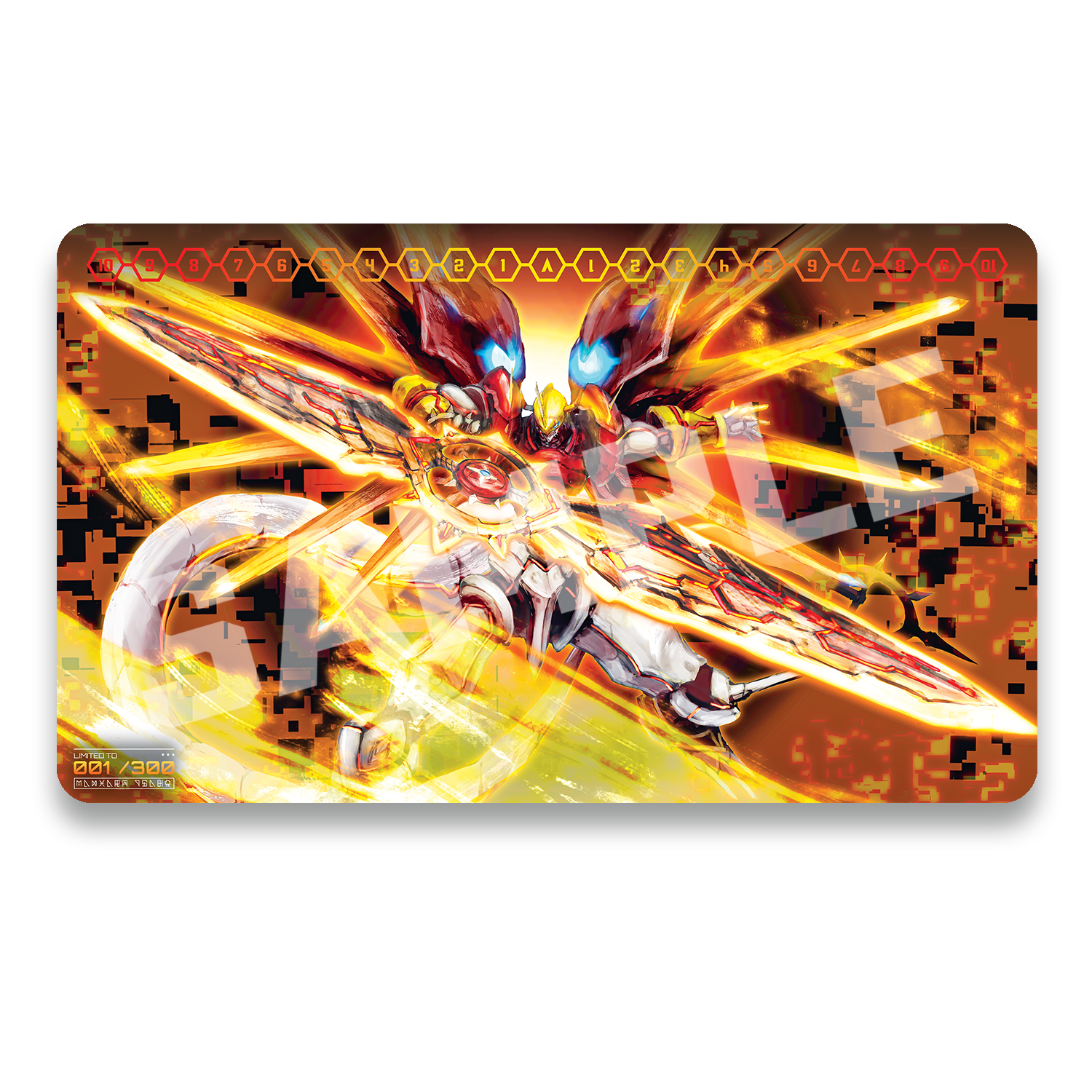 Radiant Blaze 1-Player Playmat for TCG card game players.