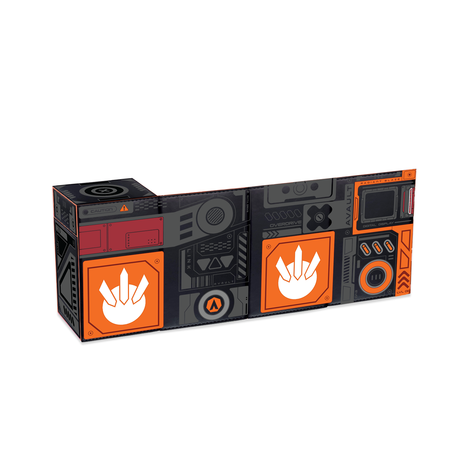 Full artwork for the Radiant Blaze deck box.