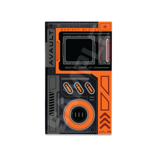 Front view of Radiant Blaze deck box.