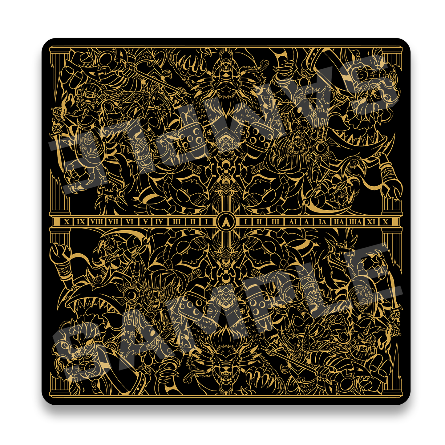 Realm of Gods 2-Player Cloth Playmat UV printed onto black fabric and comes with a free bag. 