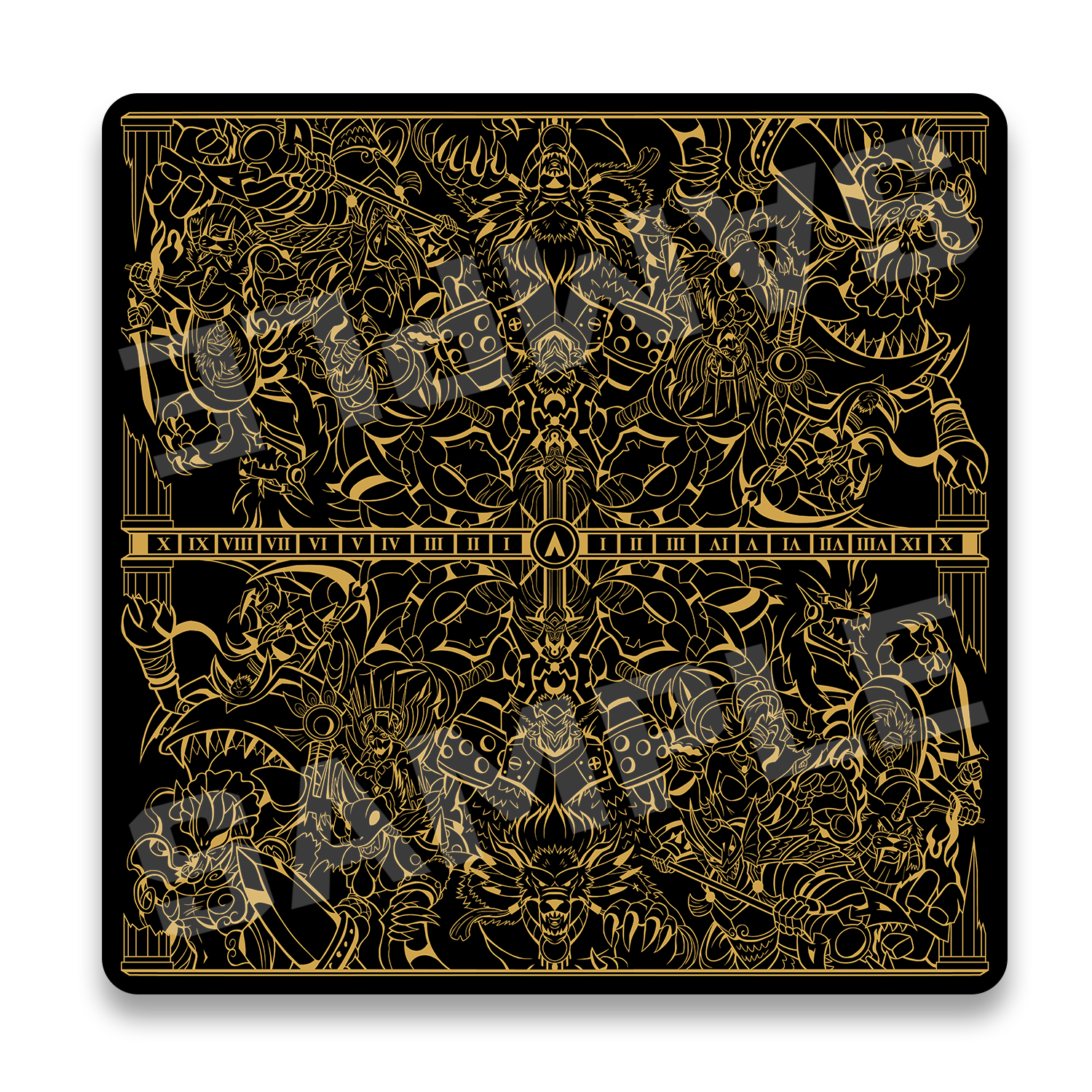 Realm of Gods 2-Player Cloth Playmat UV printed onto black fabric and comes with a free bag. 