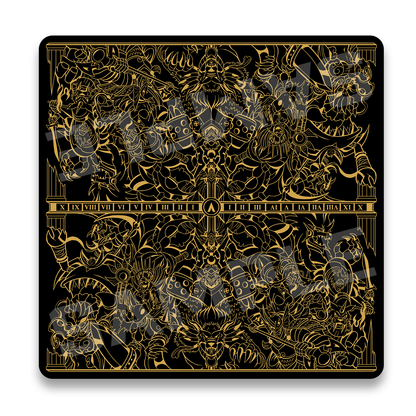 Realm of Gods 2-Player Cloth Playmat UV printed onto black fabric and comes with a free bag. 