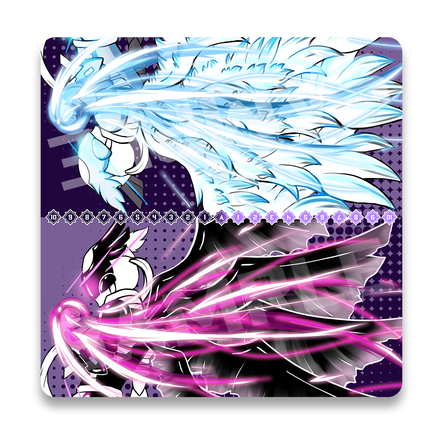 Space Time Angel 2-Player Playmat