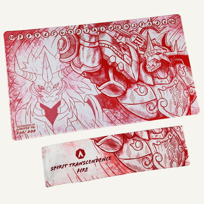 Spirit Transcendence Fire 1-Player Playmat with Canvas Bag.