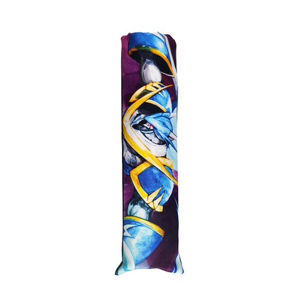 Rolled up playmat stored in a fabric playmat bag.