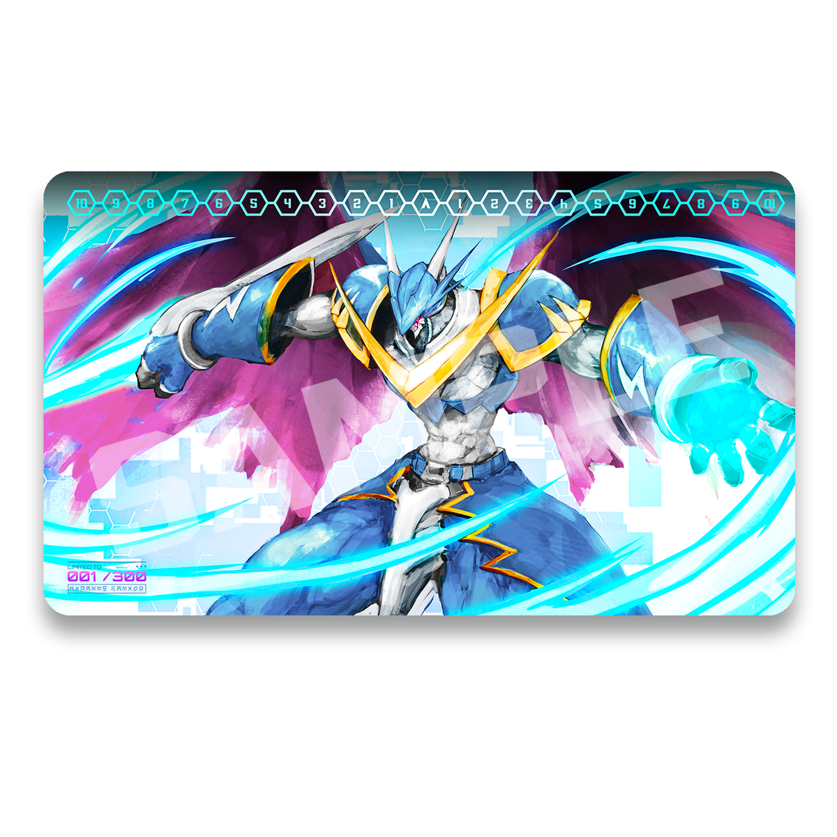 Serialized 1-Player Playmat only up to 300