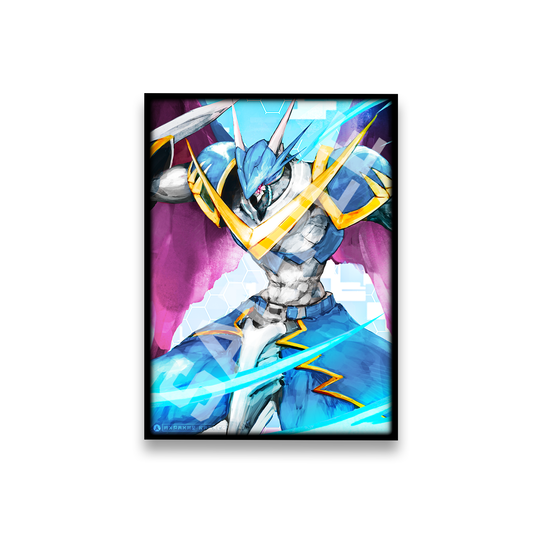 Holographic glossy sleeves featuring a high quality artwork.
