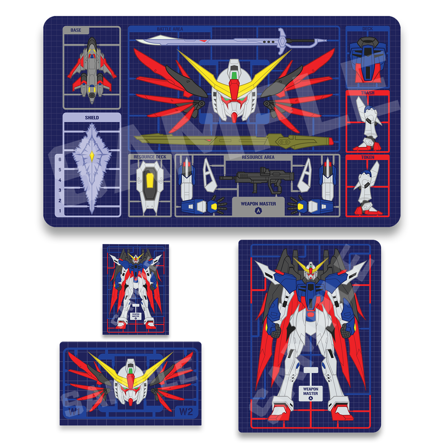 Weapon Master Collection that includes Binder, Deck Box, Playmat and Sleeves.