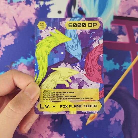 Vixen Spirit Fox Flame Token Holographic Video